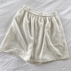 Tobi White Skater Mini Skirt